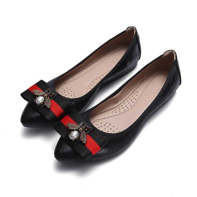 Women's- Flat Shoes - Comfortable & Stylish - Perfect for Everyday Wear