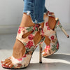 Women's - Stylish Buckle Me In Heel Sandal - Elegant Design - Comfortable Fit - Trendy Summer Footwear