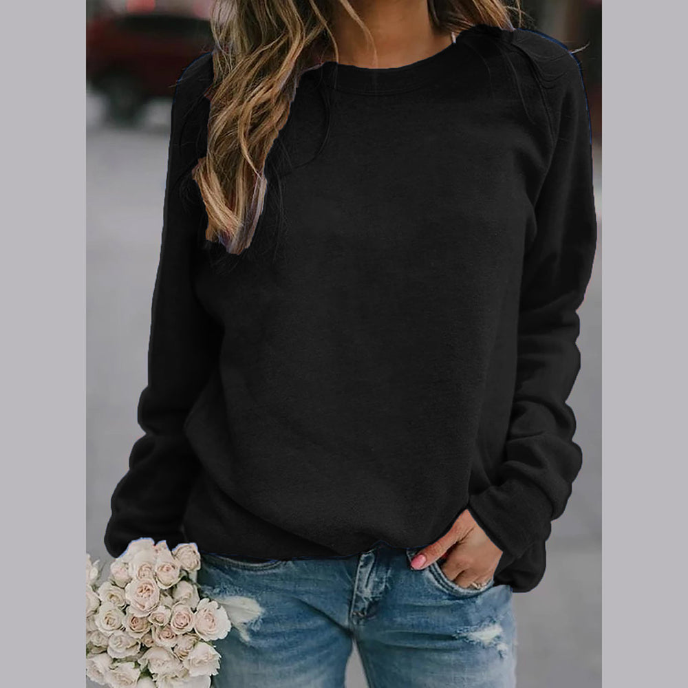 Women's - Crew Neck Sweatshirt - Stylish & Comfortable - Perfect for Everyday Wear