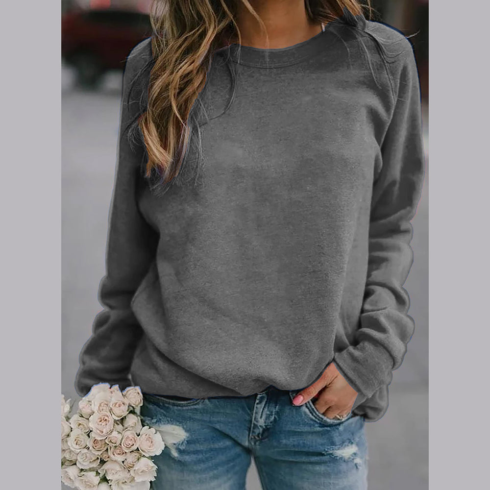 Women's - Crew Neck Sweatshirt - Stylish & Comfortable - Perfect for Everyday Wear