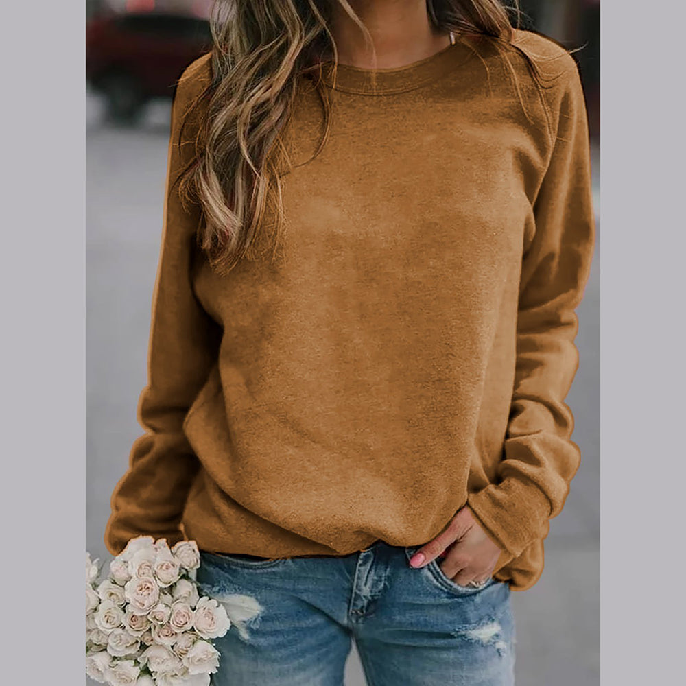 Women's - Crew Neck Sweatshirt - Stylish & Comfortable - Perfect for Everyday Wear