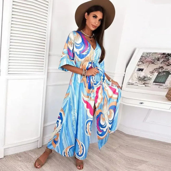 Elegant exquisite print dress