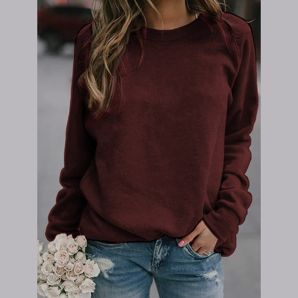 Women's - Crew Neck Sweatshirt - Stylish & Comfortable - Perfect for Everyday Wear