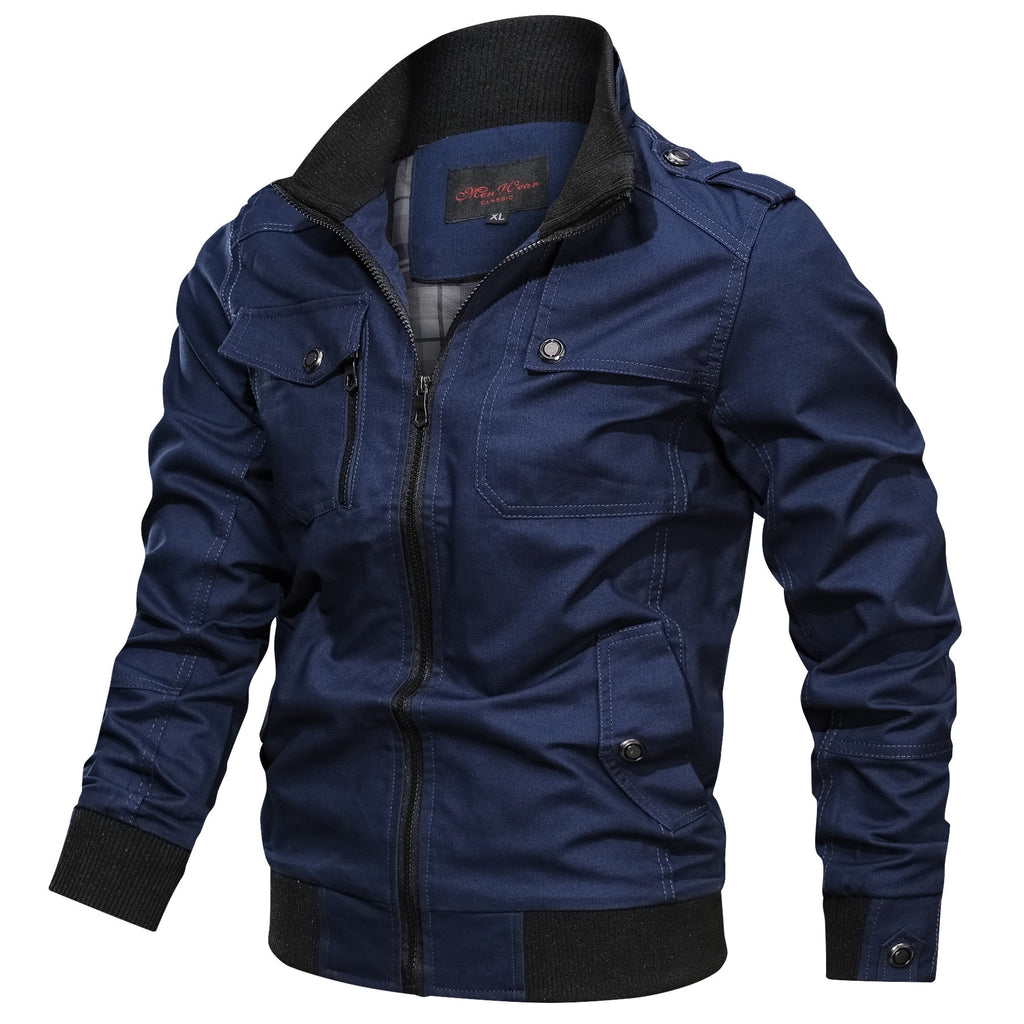 Men's - Blue Jacket - Denim - Stylish & Versatile - Classic Wardrobe Essential