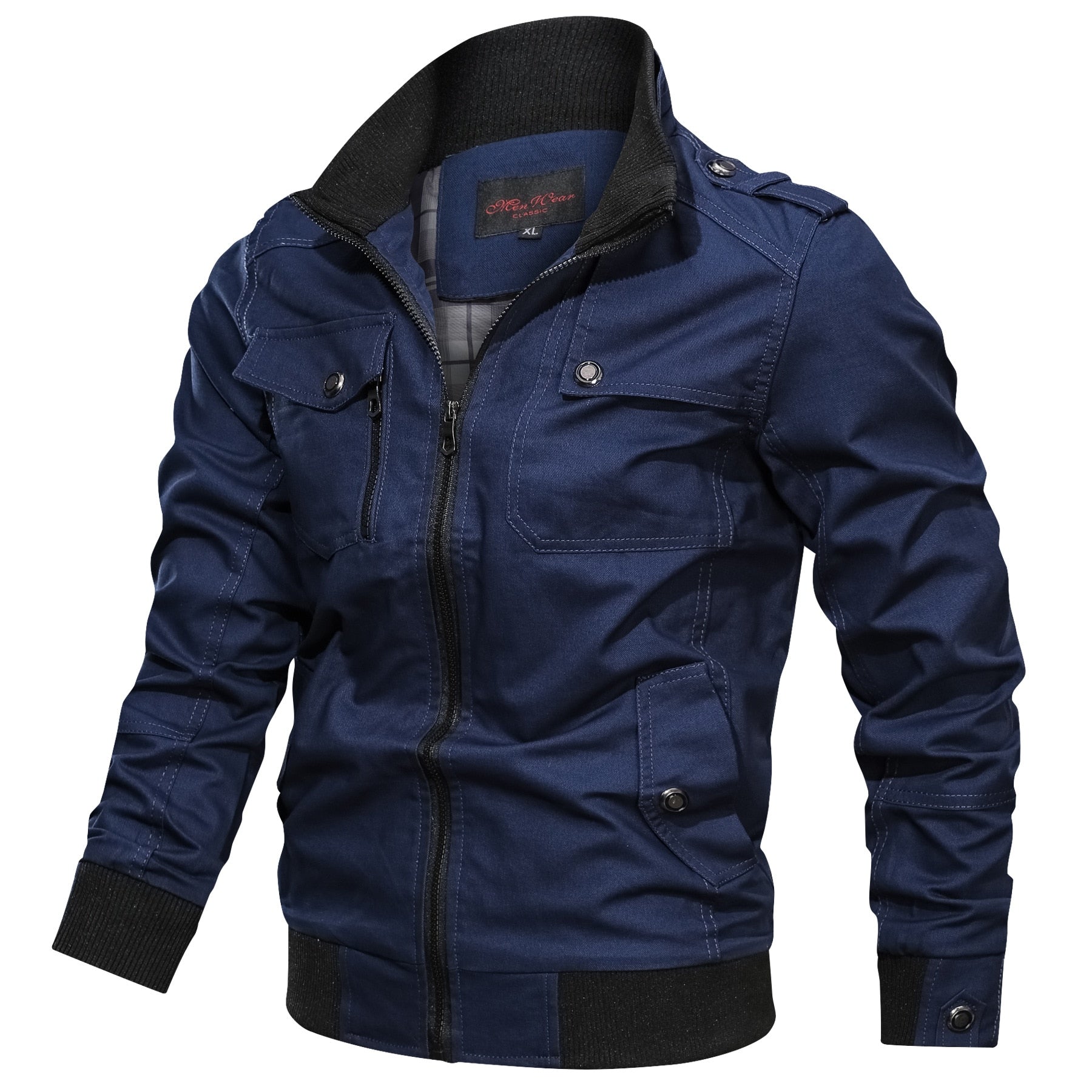 Men's - Blue Jacket - Denim - Stylish & Versatile - Classic Wardrobe Essential