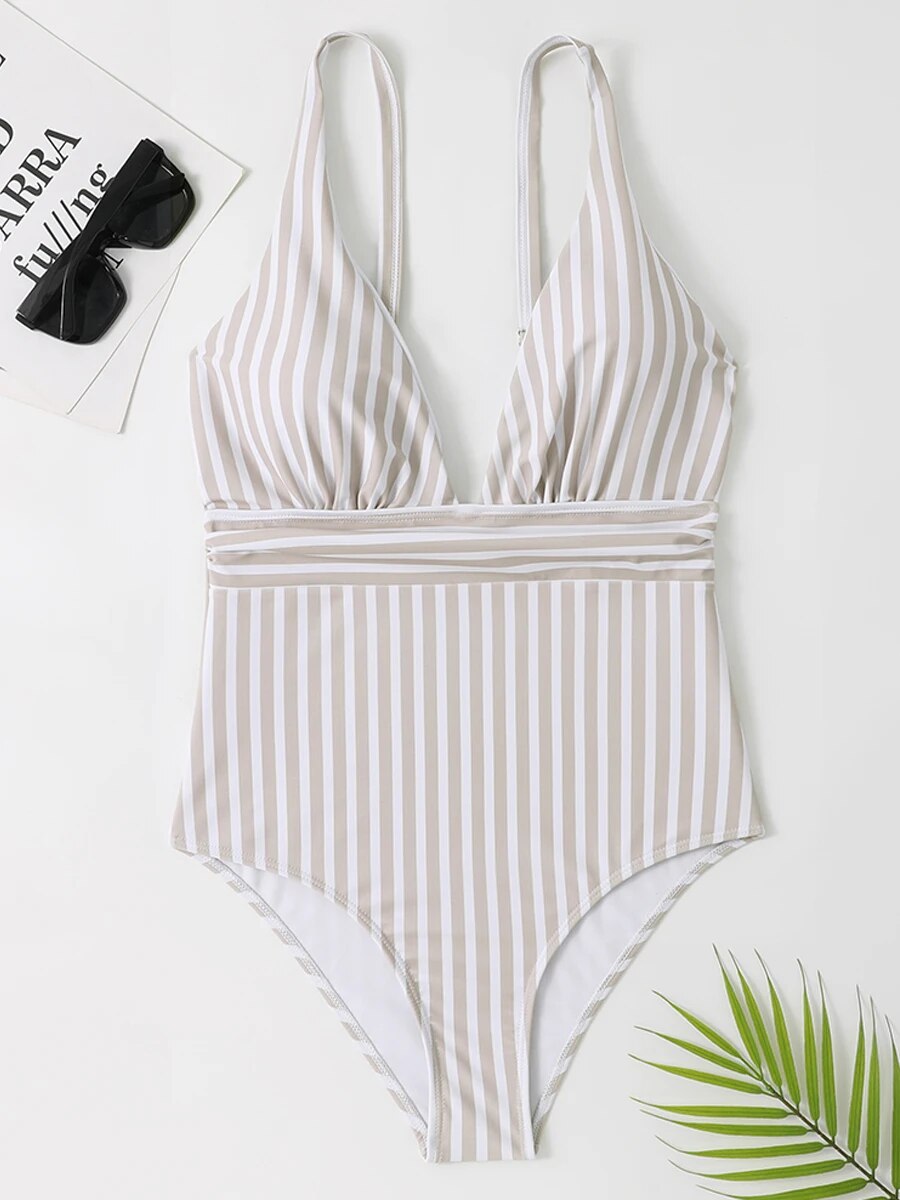 Sally™ - Stylish striped swimming costume