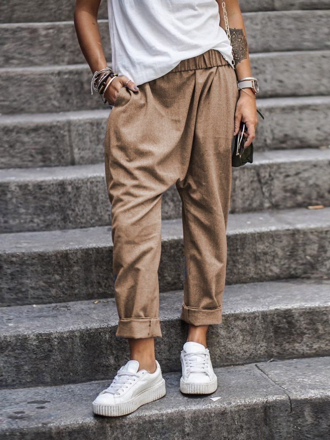 Casual linen trousers