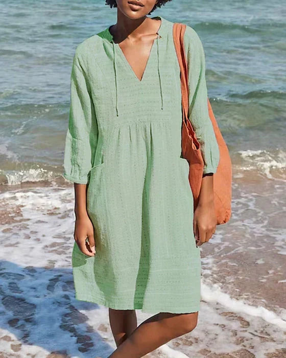 Women's - Summer Dress - Lightweight Cotton - Casual Style - Perfect for Warm Weather