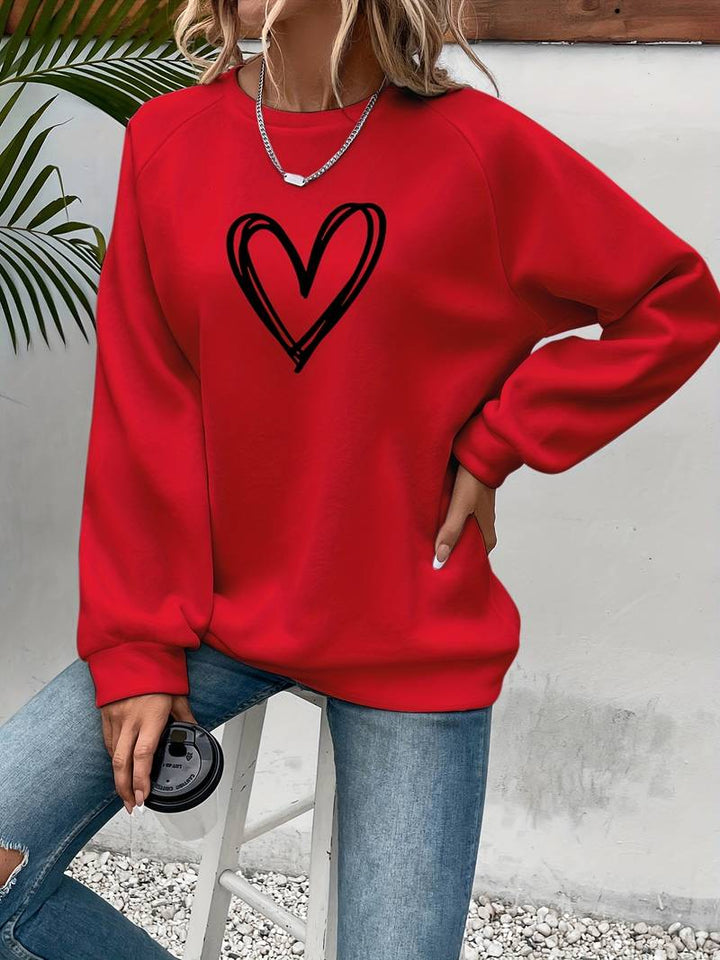 Jumper with heart print