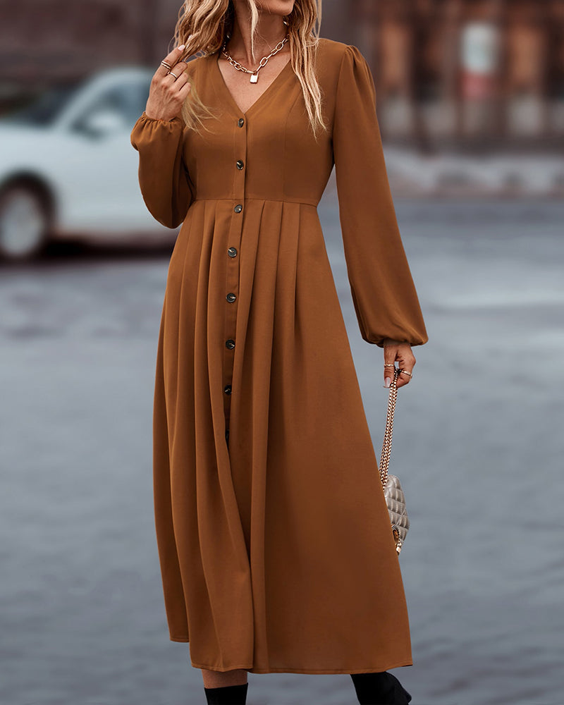 Elegant autumn dress