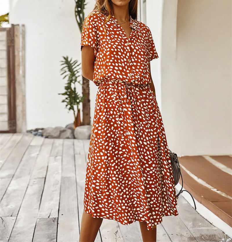 Leopard print dress