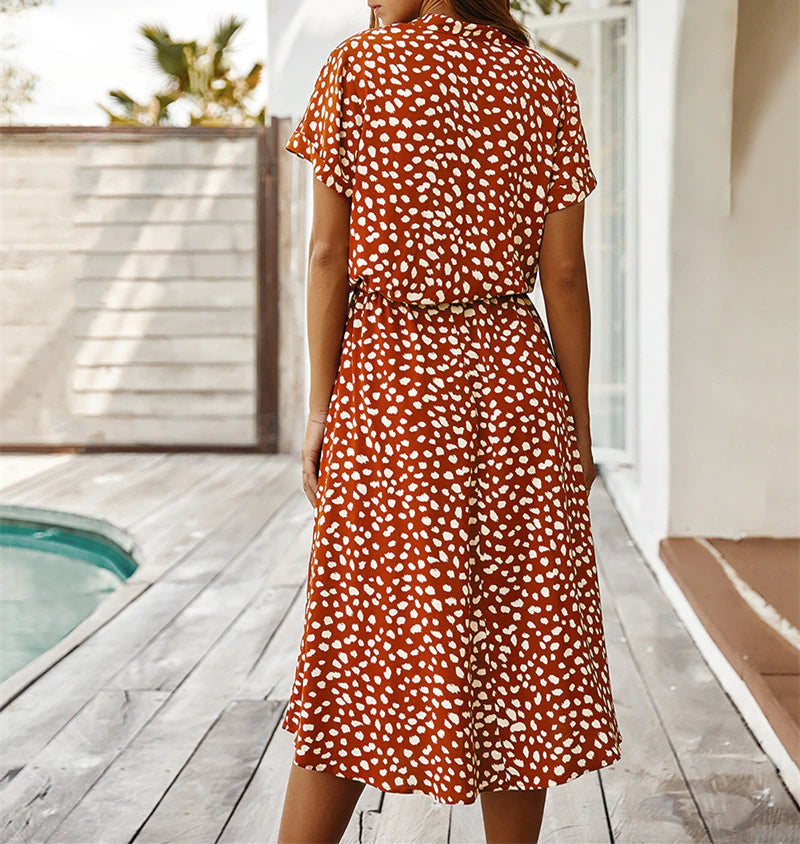 Leopard print dress