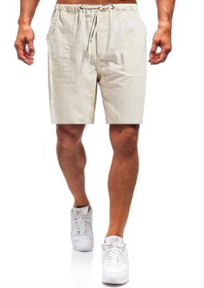 Men's linen shorts in large sizes