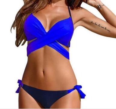 Bikini with crossed straps in variety