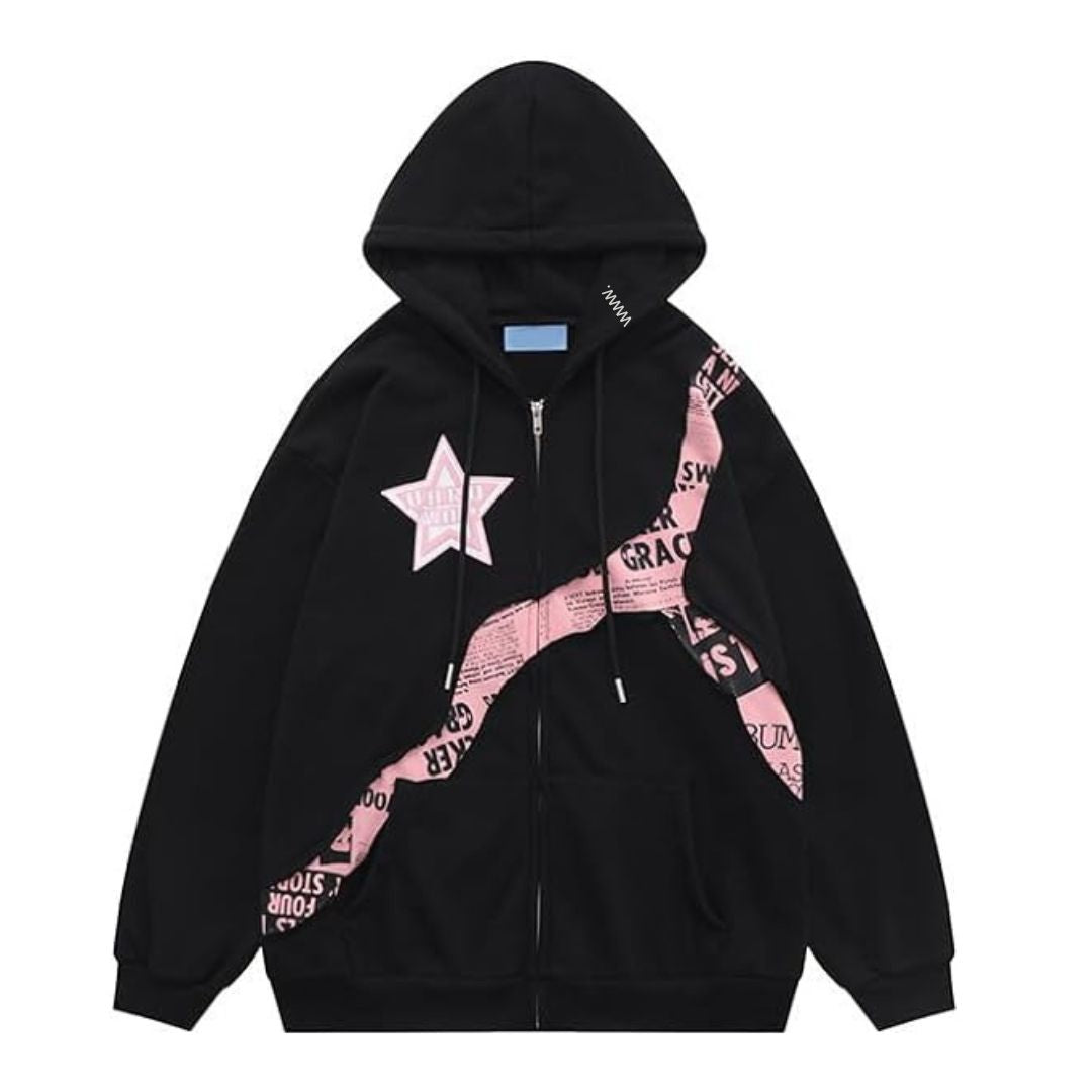 Oversized hoodie with graphic print