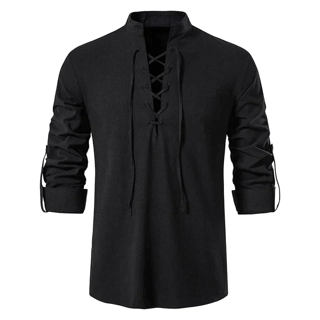 Men's lace-up shirt