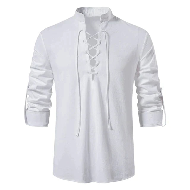 Men's lace-up shirt