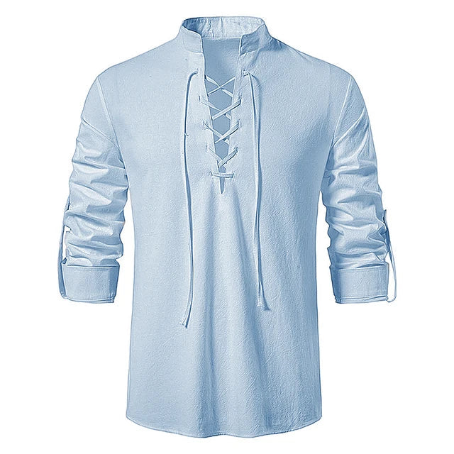 Men's lace-up shirt