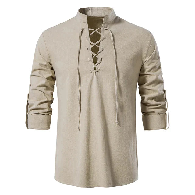 Men's lace-up shirt