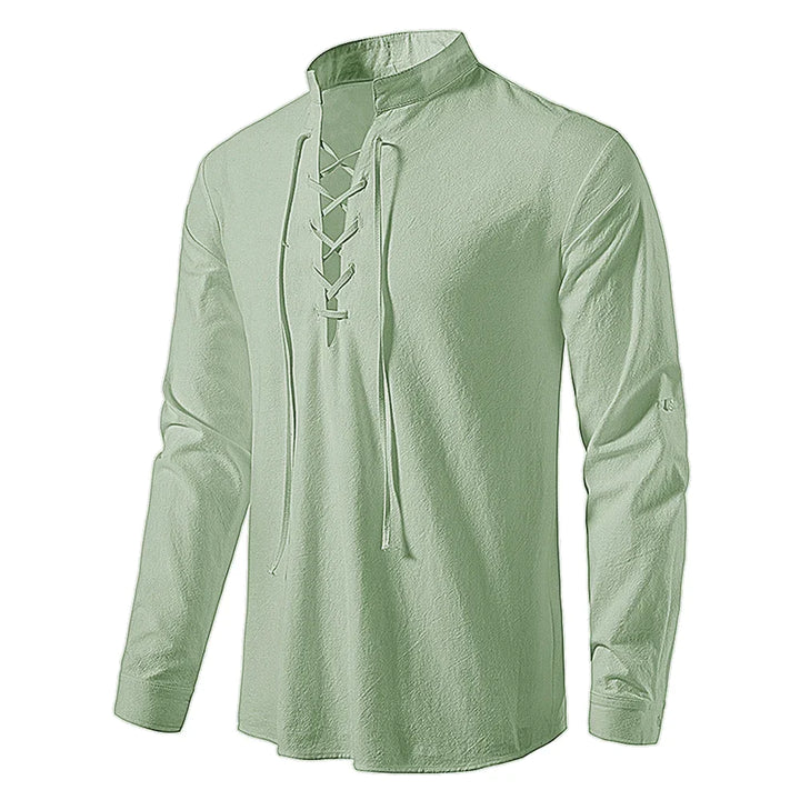 Men's lace-up shirt