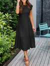 Elegant vintage summer maxi dress for women