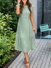 Elegant vintage summer maxi dress for women