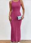 Ribbed sleeveless dress