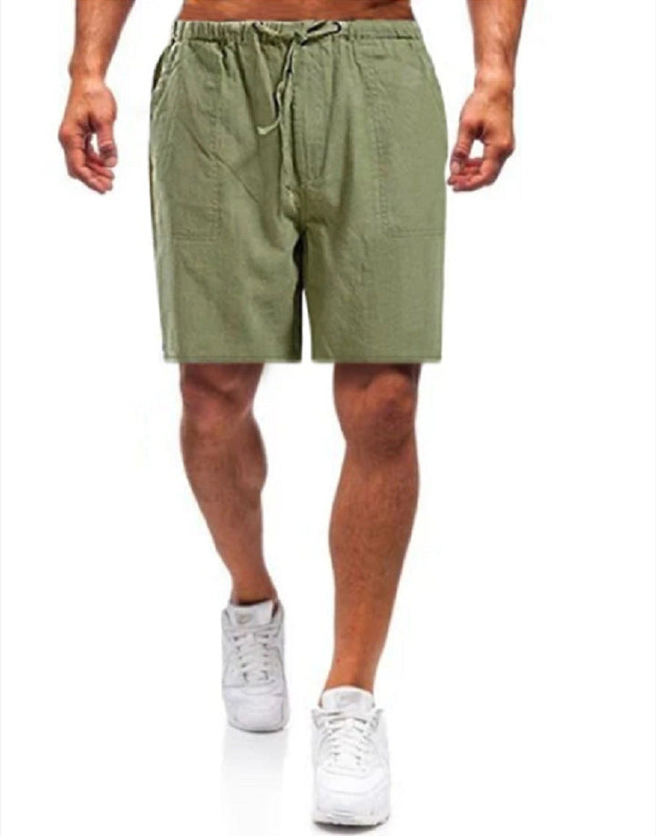 Men's linen shorts in large sizes