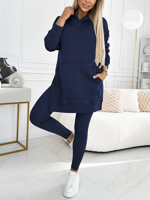 Elegant hoodie and legging set