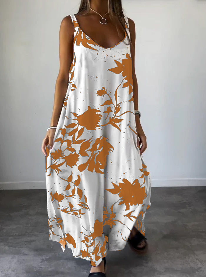 Elegant Printed slip dress