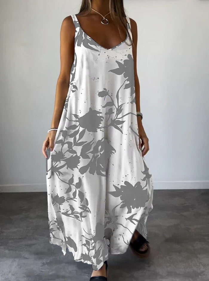 Elegant Printed slip dress