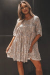 Comfy Sequins baby doll dress