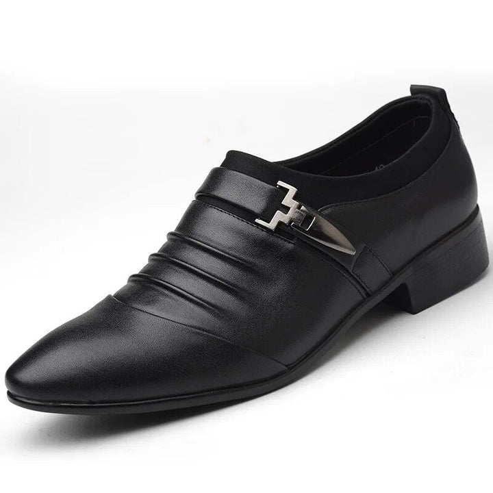 Buckle Design Leather Shoes for Men