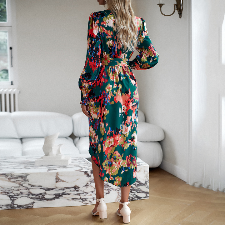 Colour Burst wrap dress