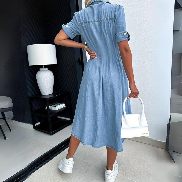 Trendy denim dress for women