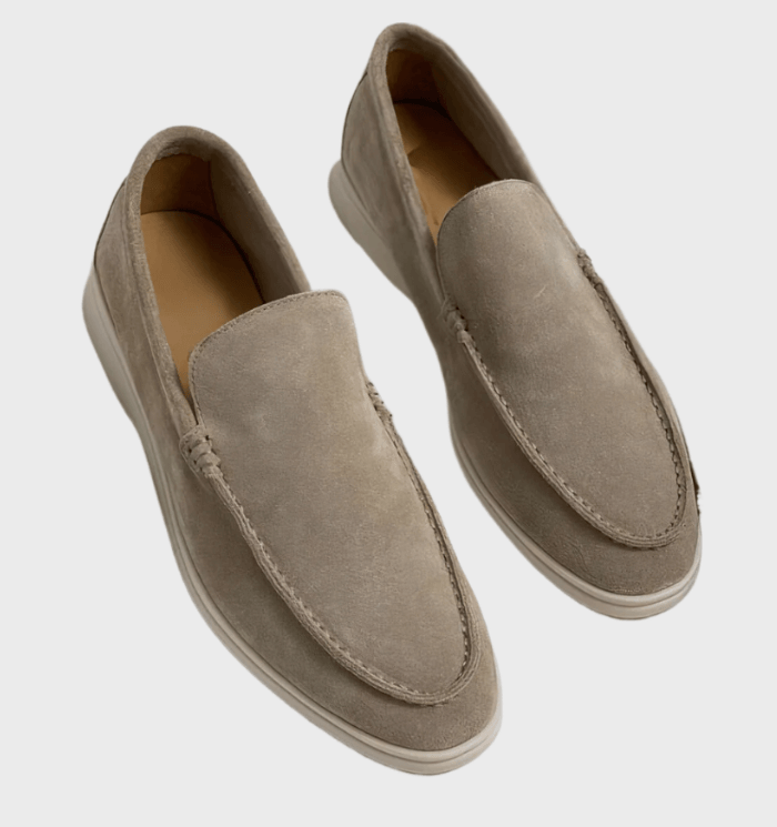 Stylish men's leather loafers