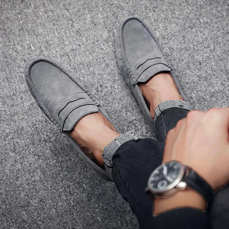 Fabian - Men's casual shoes in suede