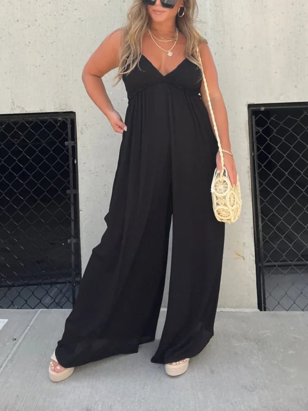 Elegant Jumpsuit with V-neck