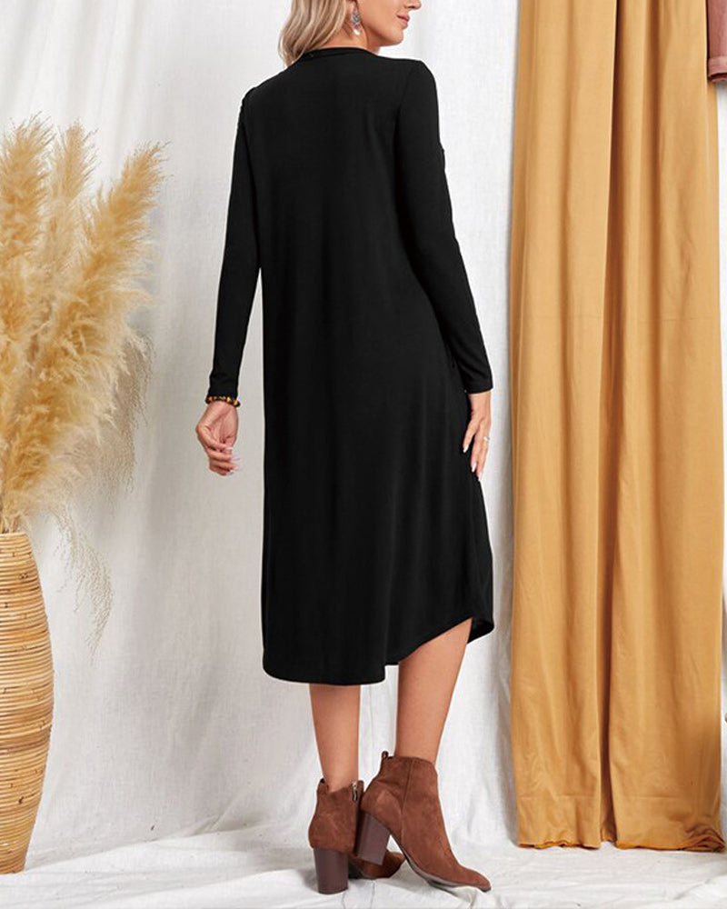 Long-sleeved dress for women