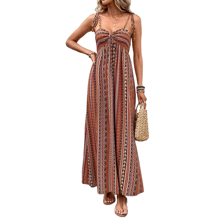 Bohemian style suspender dress