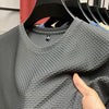 Breathable round T-shirt made of mesh for the summer