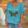 Shirt with butterfly print