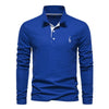 Long sleeve polo shirts for men