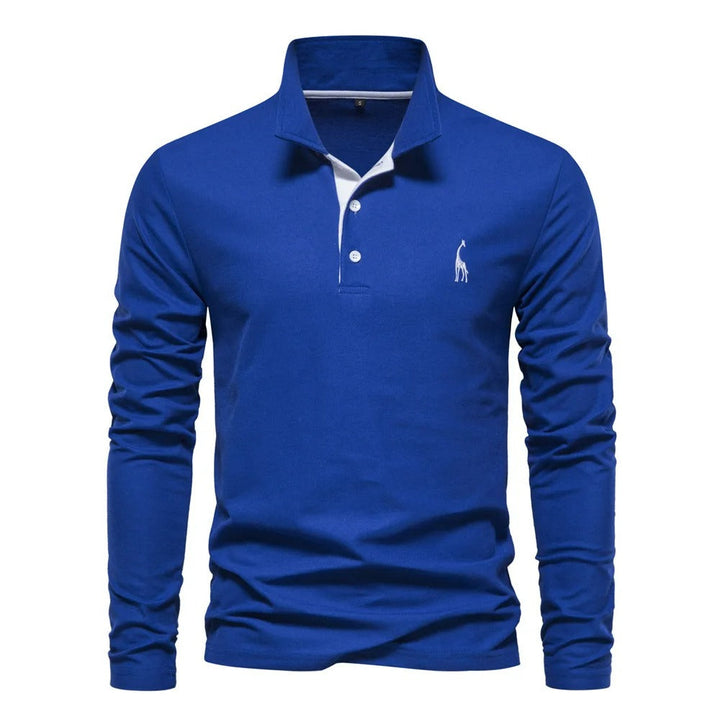 Long sleeve polo shirts for men