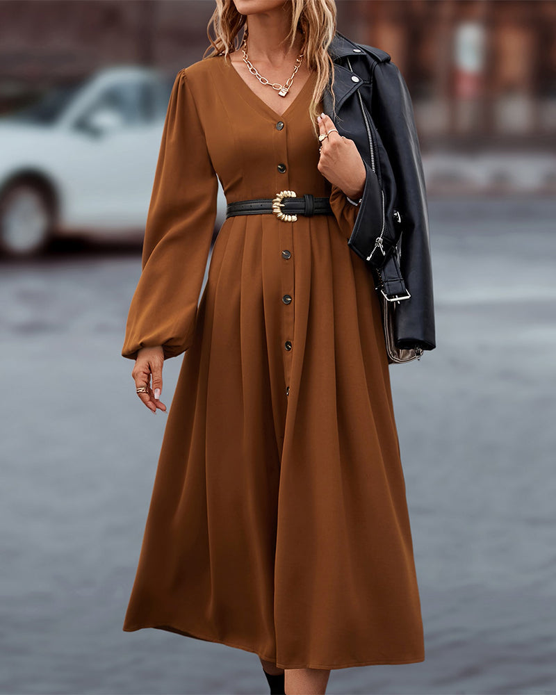 Elegant autumn dress