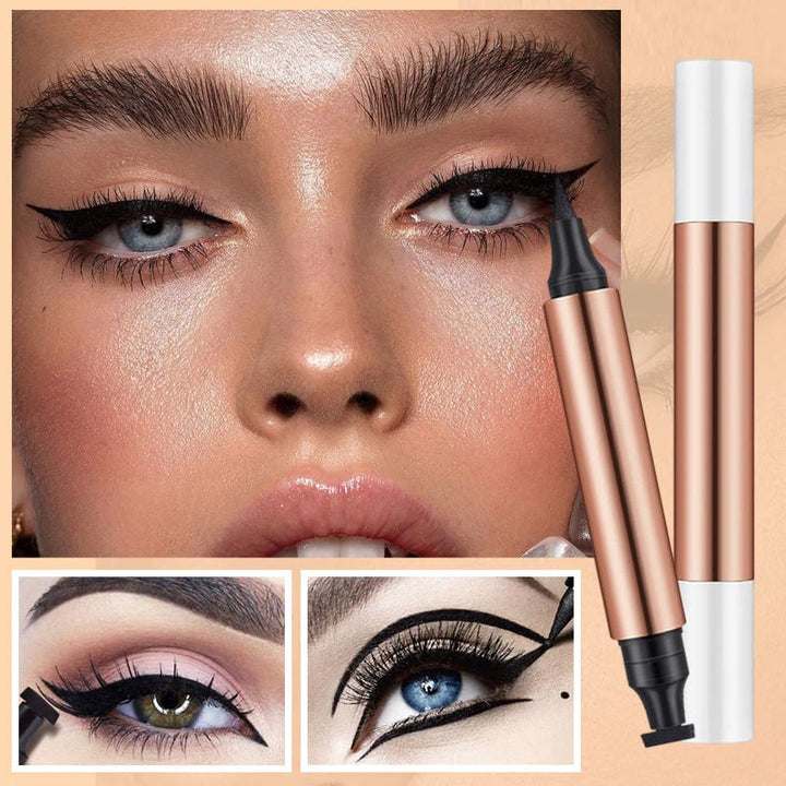 Elegant eyeliner with cat stamp