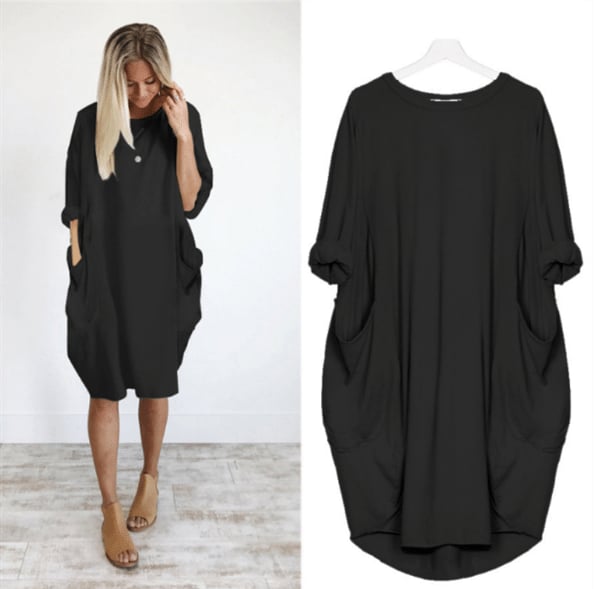 Comfy Casual loose pocket dress