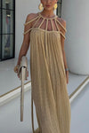 Sexy backless maxi dress for women