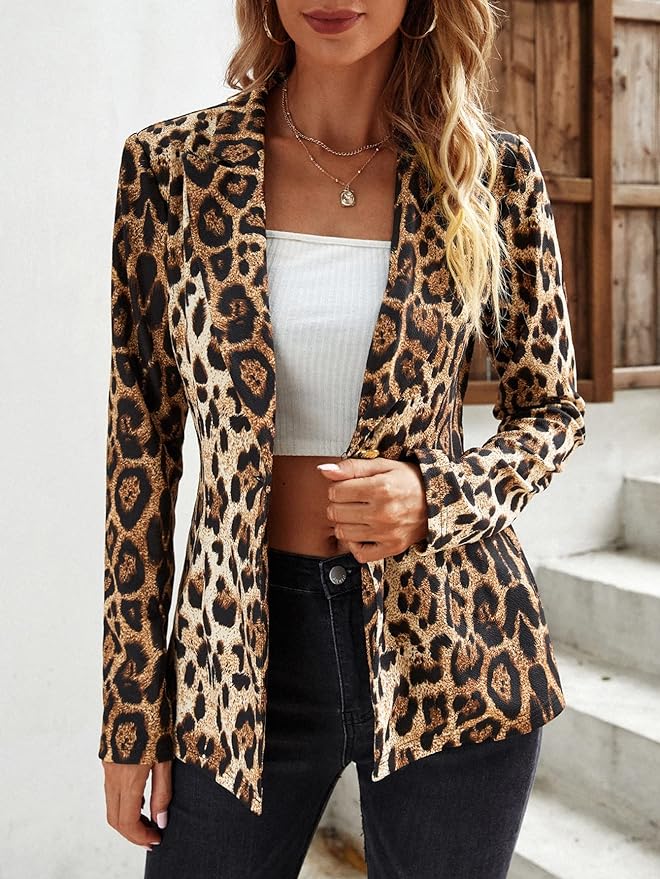 Leopard Blazer