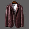 Classic leather jacket for men